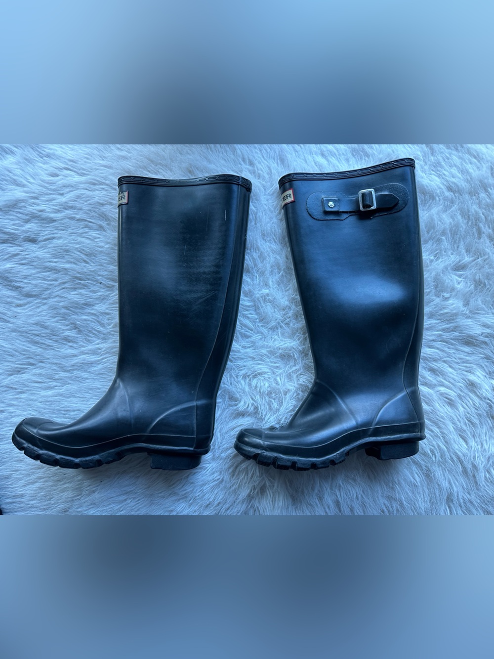 Hunter Hntres women w23279 rain Wellington waterproof boots Black 5 - Picture 3 of 15